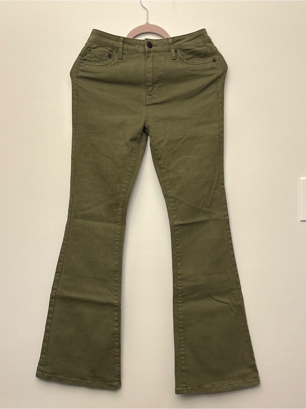 Lucky Brand Olive Flared Jeans